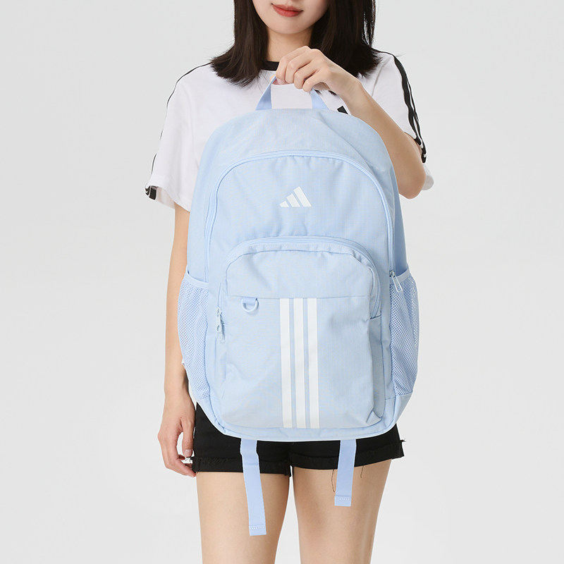 阿迪达斯双肩包男包女包2026夏季新款晶蓝学生运动旅行背包KX9