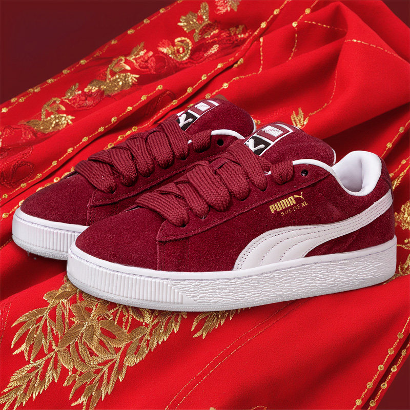 PUMA彪马红色板鞋新年款男鞋女鞋复古休闲面包订婚鞋运动鞋395205,运动鞋new,运动休闲鞋,淘宝优惠券,粉丝福利购,淘宝优惠卷