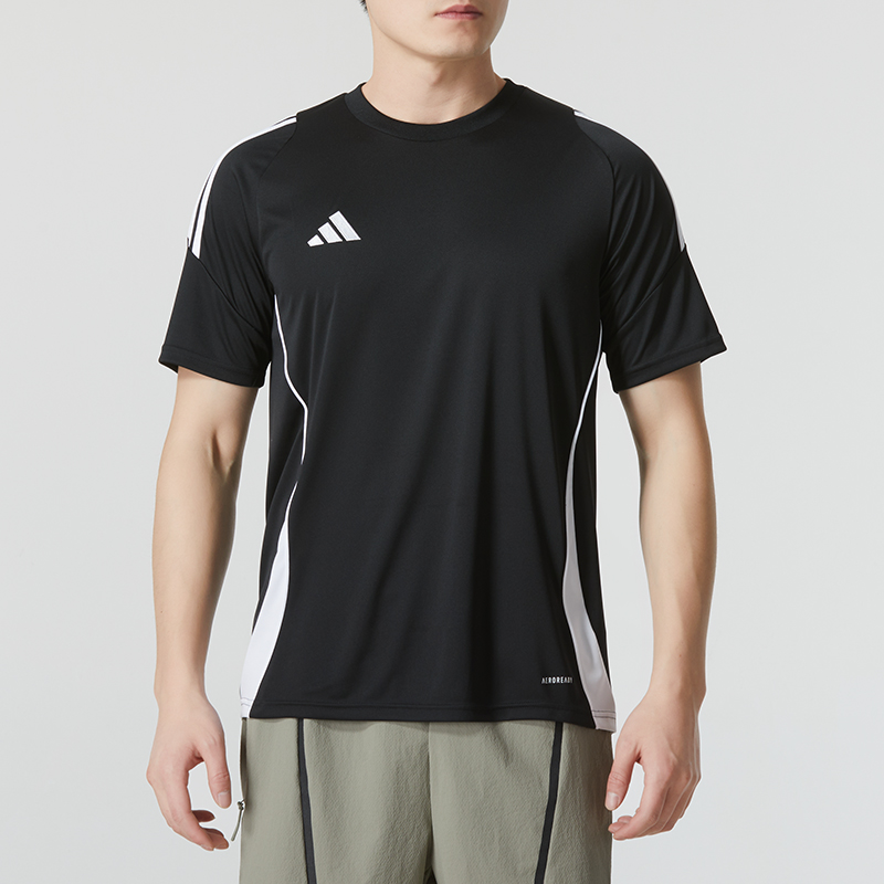 阿迪达斯速干短袖男夏季新款运动服圆领半袖透气T恤潮IJ7676