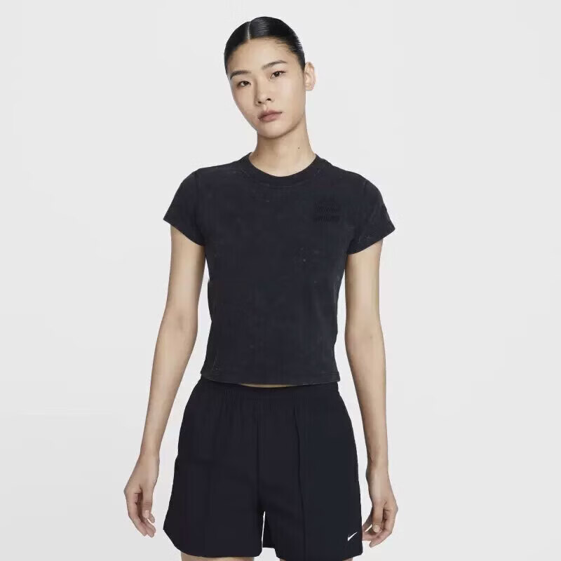 耐克短袖女装 2025夏季新款运动服跑步训练透气圆领快干休闲T恤