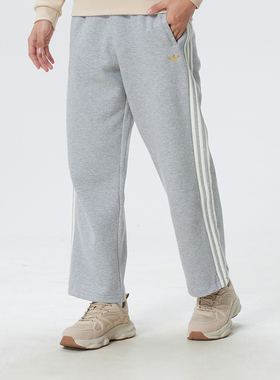 阿迪达斯男裤 2026春季新款运动裤舒适保暖长裤直筒裤子潮KT0653