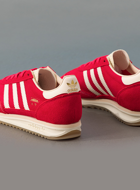 阿迪达斯三叶草红色德训鞋男鞋女鞋冬季新款SL 72运动鞋T头鞋潮