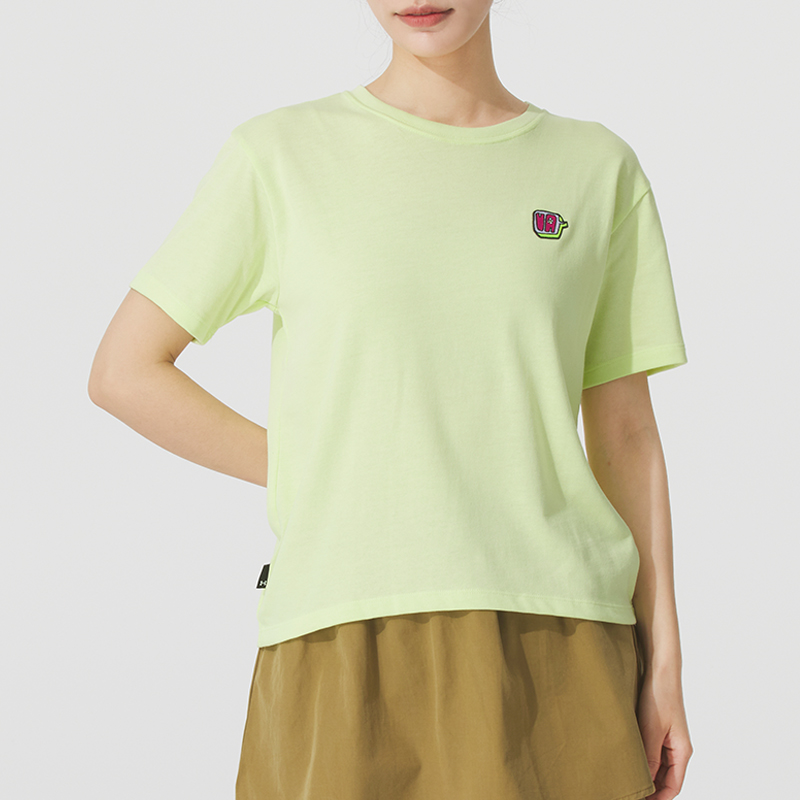 UA安德玛宽松短袖女装女子跑步运动服健身训练服圆领T恤透气半袖