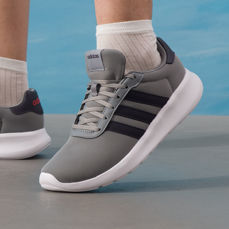 adidas阿迪达斯正品男鞋冬季款灰色透气跑步鞋缓震轻便运动休闲鞋