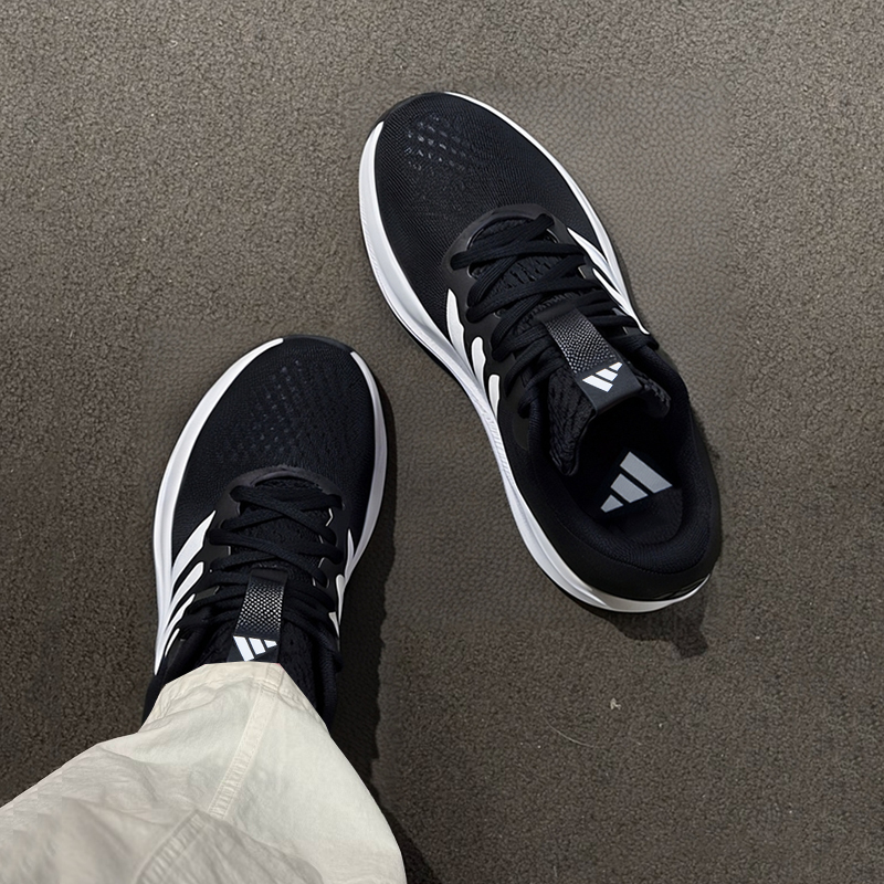 阿迪达斯透气跑步鞋官方正品2025新款秋冬慢跑鞋运动鞋男鞋GW8336