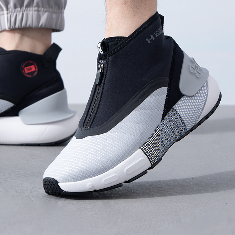 UA安德玛缓震中帮跑步鞋男鞋女鞋秋冬新款轻便运动鞋健身训练鞋