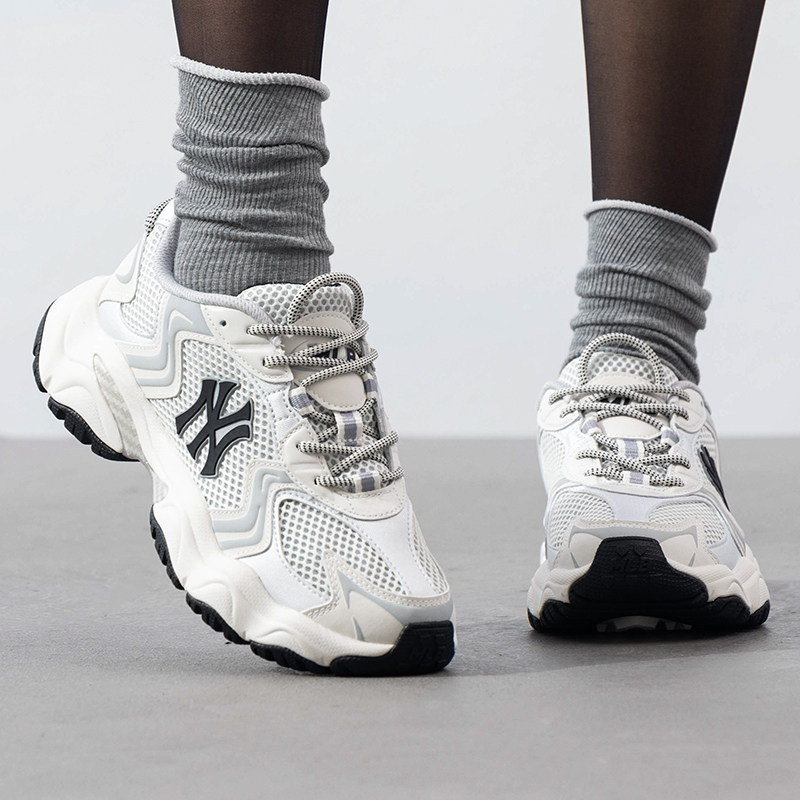 MLB老爹鞋子男女鞋情侣运动休闲厚底显高时尚网面25新款SHW07,运动鞋new,老爹鞋,淘宝优惠券,粉丝福利购,淘宝优惠卷