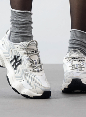 MLB老爹鞋子男女鞋情侣运动休闲厚底显高时尚网面25新款SHW07