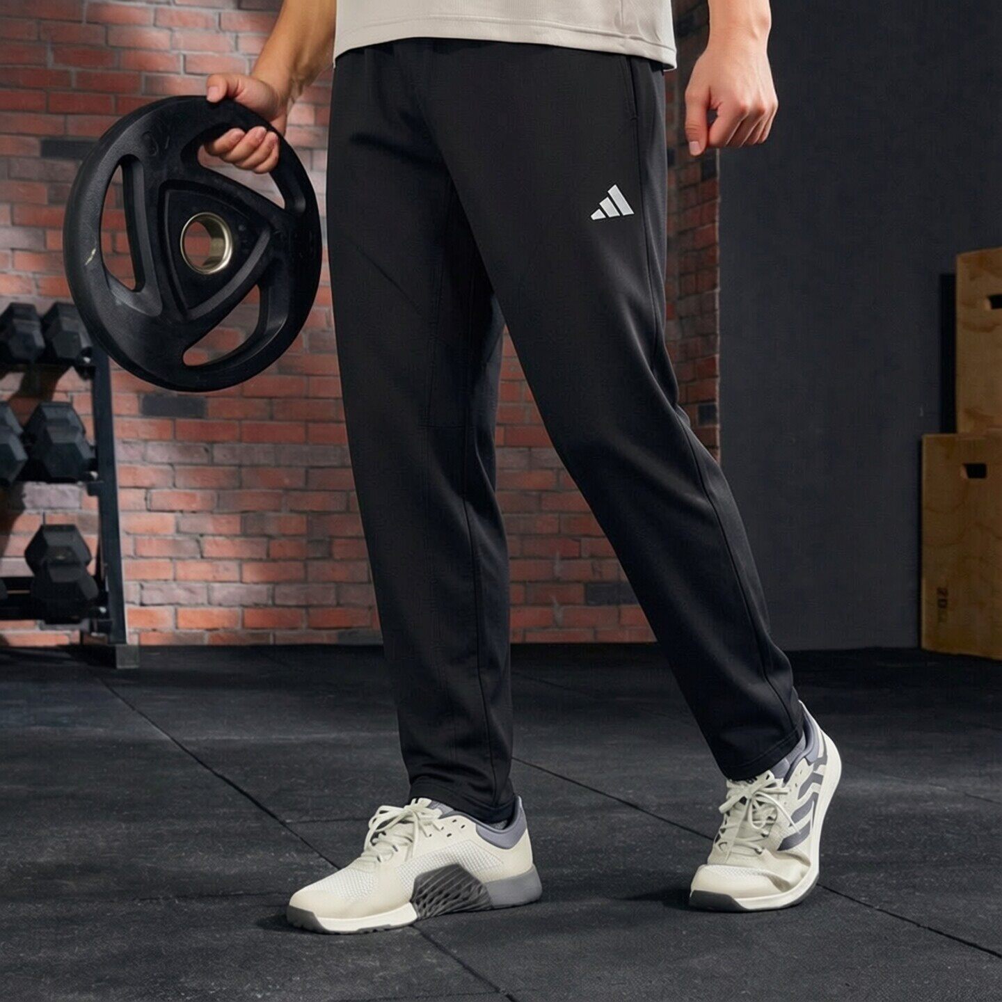 adidas阿迪达斯官方男裤经典简约运动裤舒适训练健身裤梭织长裤