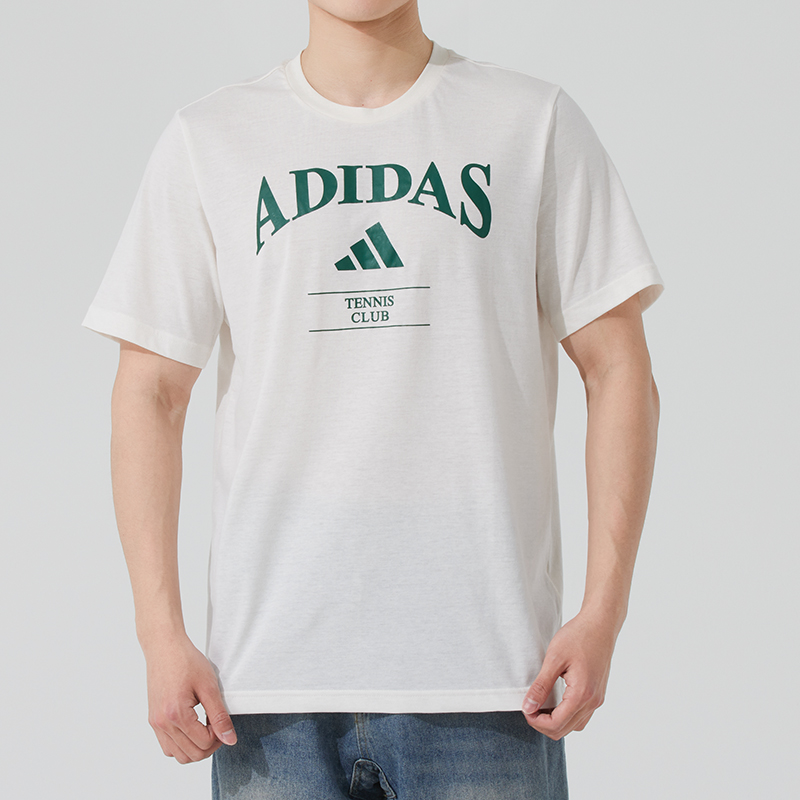 阿迪达斯短袖男女装2025新款运动上衣宽松半袖T恤休闲服 JV7013