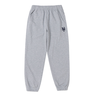 女裤 冬季 情侣休闲裤 灰色长裤 束脚卫裤 男裤 宽松运动裤 MLB官方 新款