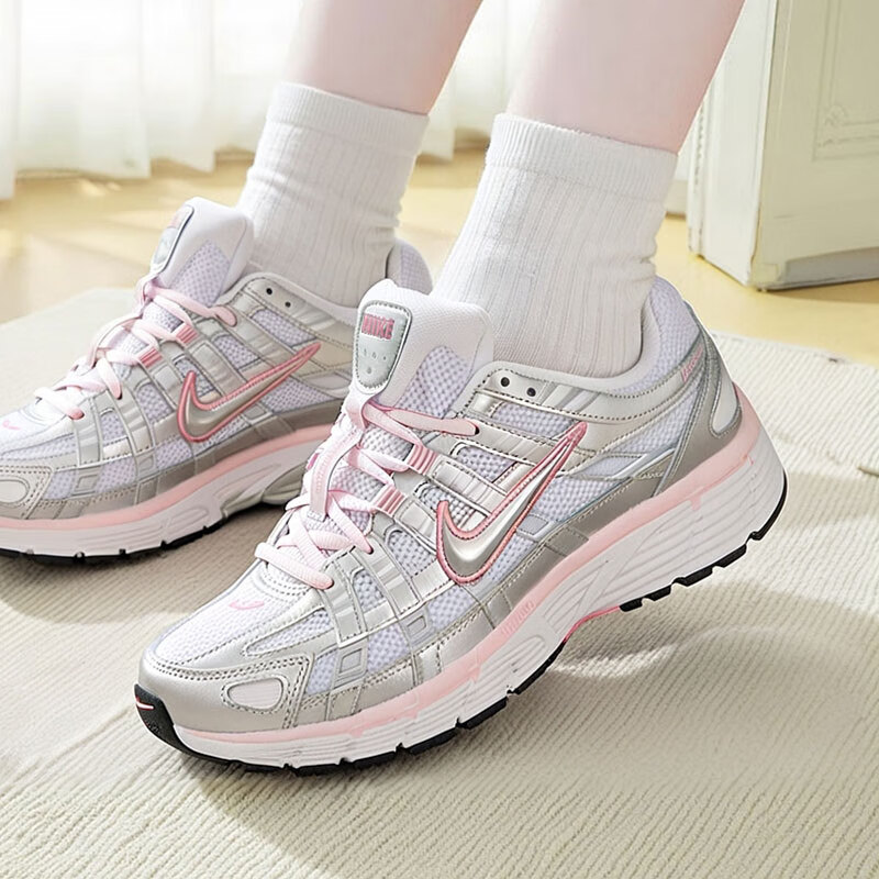 耐克女鞋2025夏季新款W NIKE P-6000减震网面复古运动鞋休闲鞋