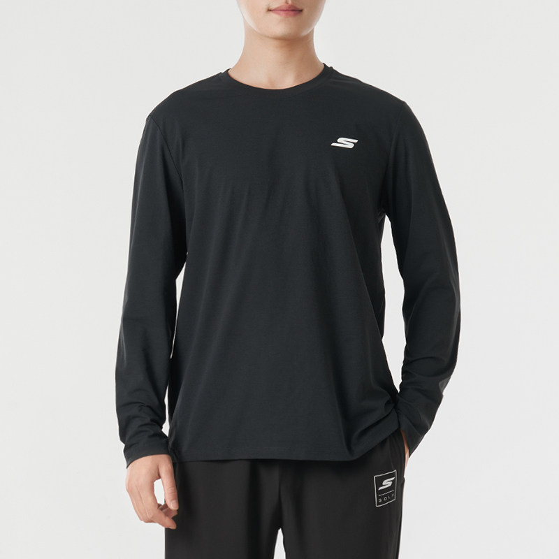 斯凯奇男装冬季新款健身运动服舒适宽松长袖T恤时尚男士休闲上衣,运动服/休闲服装,运动T恤,淘宝优惠券,粉丝福利购,淘宝优惠卷