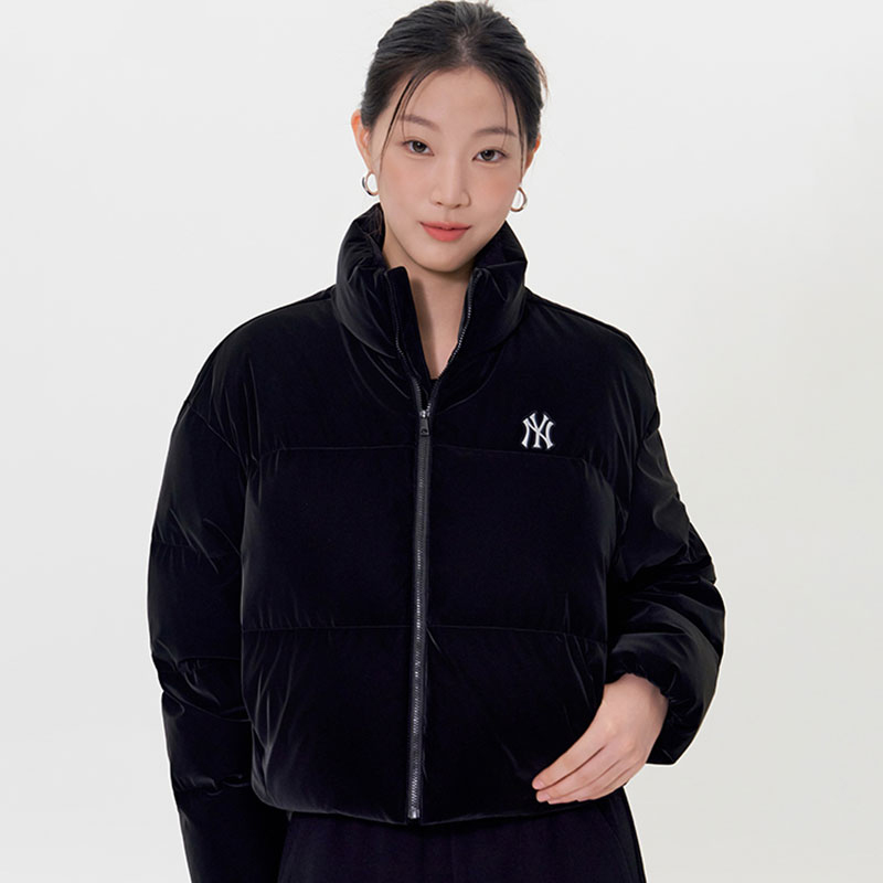 MLB官方 羽绒服女装2025新款保暖面包服短款棉羽外套运动服夹克潮