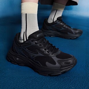 美津浓黑武士休闲鞋男鞋女鞋春季新款RACER S运动鞋网面透气跑鞋