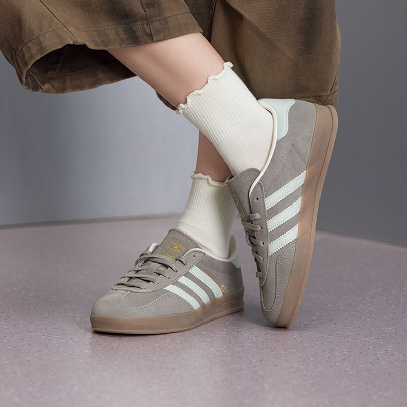 阿迪达斯三叶草女鞋 2026新款运动鞋潮流德训鞋T头板鞋低帮休闲