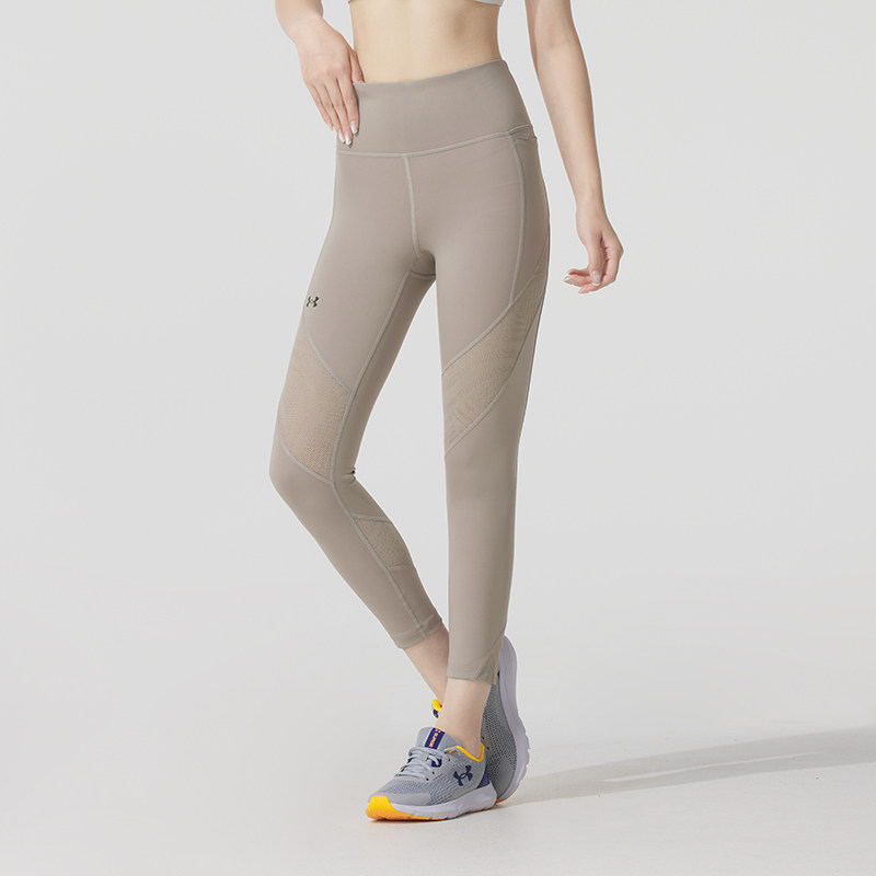 安德玛女裤瑜伽长裤 冬季新款跑步健身训练透气运动裤跑步紧身裤