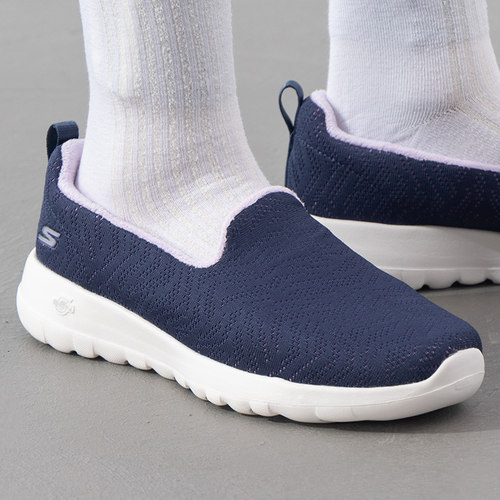 Skechers斯凯奇女鞋冬季休闲鞋厚底加绒一脚穿健步鞋轻便运动鞋