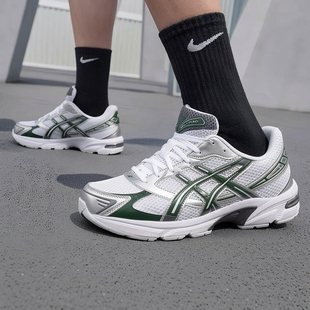 亚瑟士男鞋女鞋春季新款GEL-1130运动鞋轻便透气休闲鞋网面老爹鞋