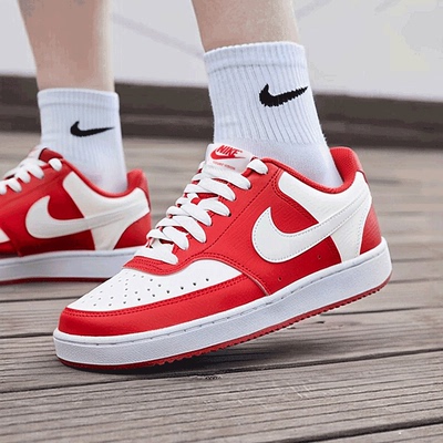 耐克NIKE正品女鞋2025冬季新款本命年红色婚鞋运动休闲板鞋DH3158