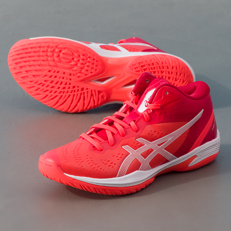 亚瑟士男鞋秋季新款GELHOOP V16篮球鞋红色轻便球鞋减震训练鞋潮