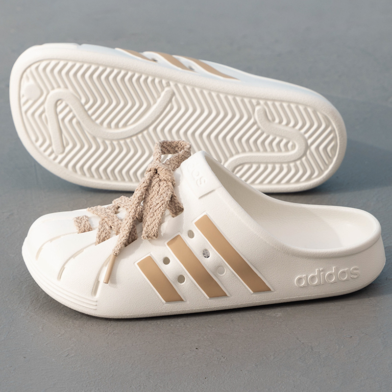 阿迪达斯官网洞洞鞋男鞋女鞋夏季新款休闲半拖鞋包头凉鞋运动鞋