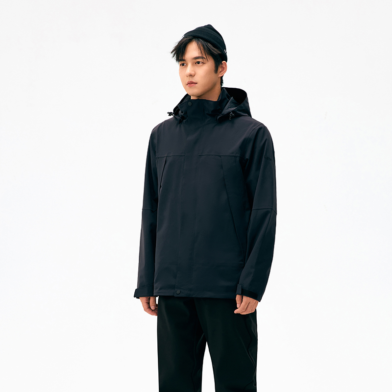 LANBU蓝步冲锋衣男女同款户外训练休闲运动服防泼水防风轻薄外套