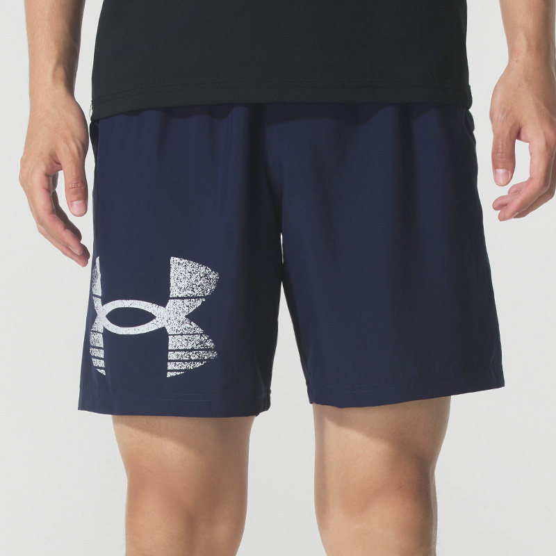 UA安德玛宽松短裤男裤春季新款健身训练裤跑步裤子运动裤五分裤