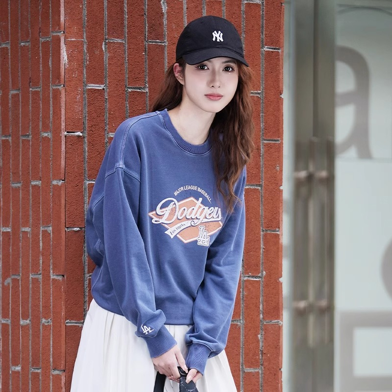 MLB时尚休闲卫衣男装女装25冬季新款运动服纽约洋基长袖套头衫