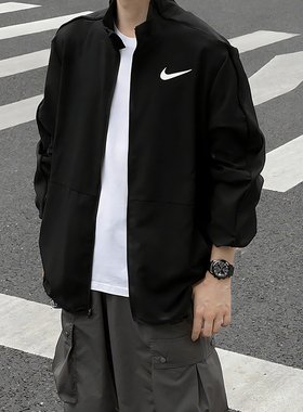NIKE耐克跑步外套男装春季新款梭织立领夹克运动服训练服潮DM6620