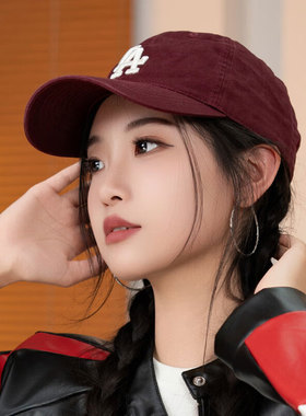 MLB运动帽男女棒球帽复古刺绣帽LOGO鸭舌帽休闲帽3ACP6601N-07RDS