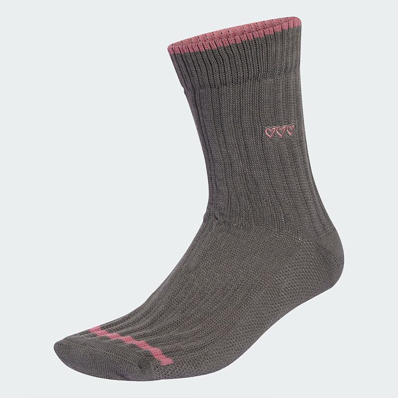 adidas阿迪三叶草袜子男袜女袜CREW SOCK 1PP运动中筒袜JX9052