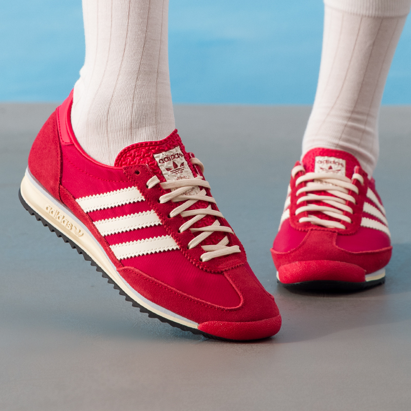 阿迪达斯三叶草红色德训鞋男鞋女鞋冬季新款SL 72 OG运动鞋休闲鞋