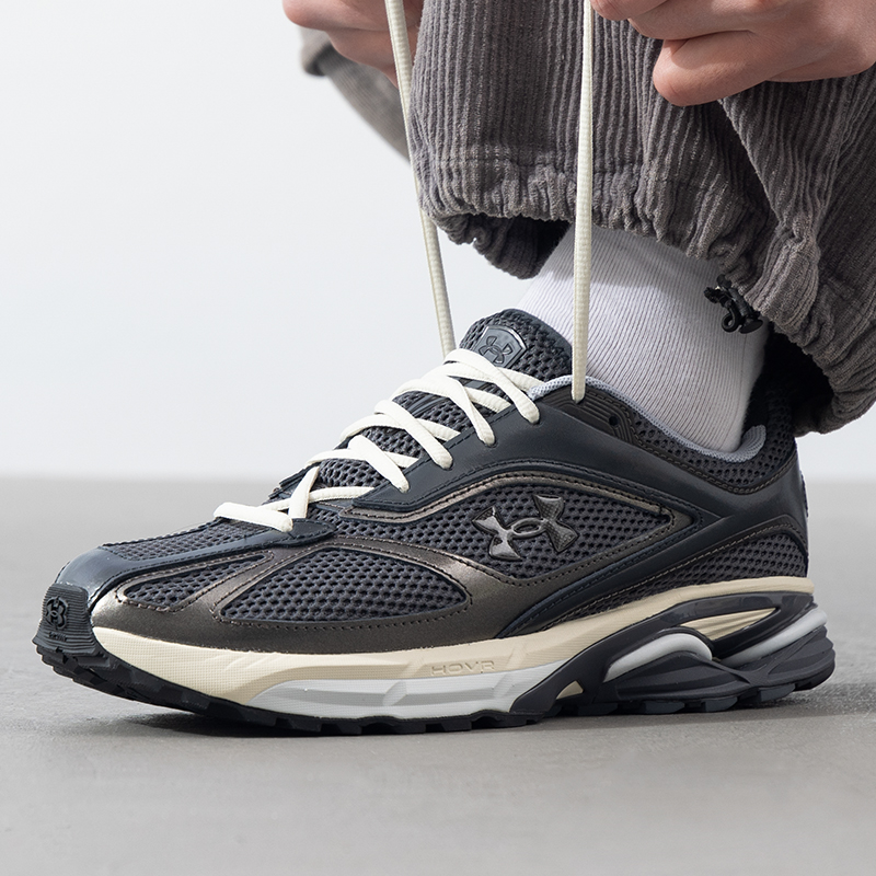 UA安德玛官网休闲鞋男女鞋秋季新款复古运动鞋情侣缓震透气老爹鞋