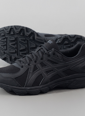 ASICS亚瑟士男鞋秋季新款JOG 100T 4E宽楦运动鞋黑武士透气跑步鞋