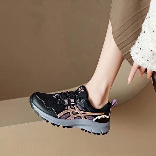 ASICS亚瑟士跑鞋女TRAIL SCOUT 3越野户外耐磨运动鞋1012B516-003