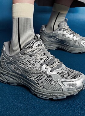 美津浓MIZUNO男女休闲鞋2026春季新款低帮透气缓震运动鞋D1GH2235