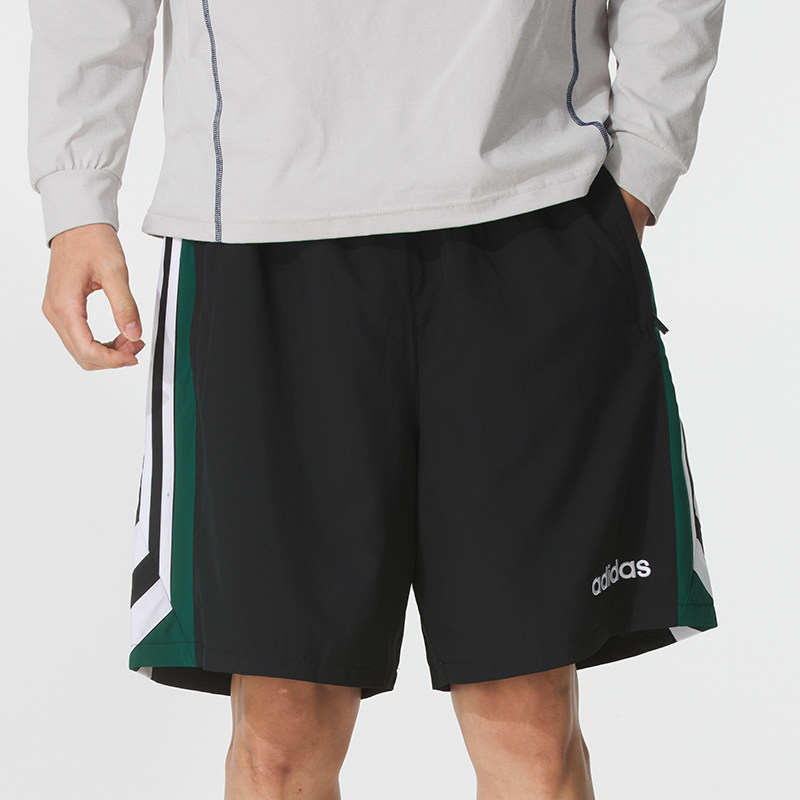 ~阿迪达斯梭织短裤男2025秋季新款训练运动裤宽松透气五分裤JX307