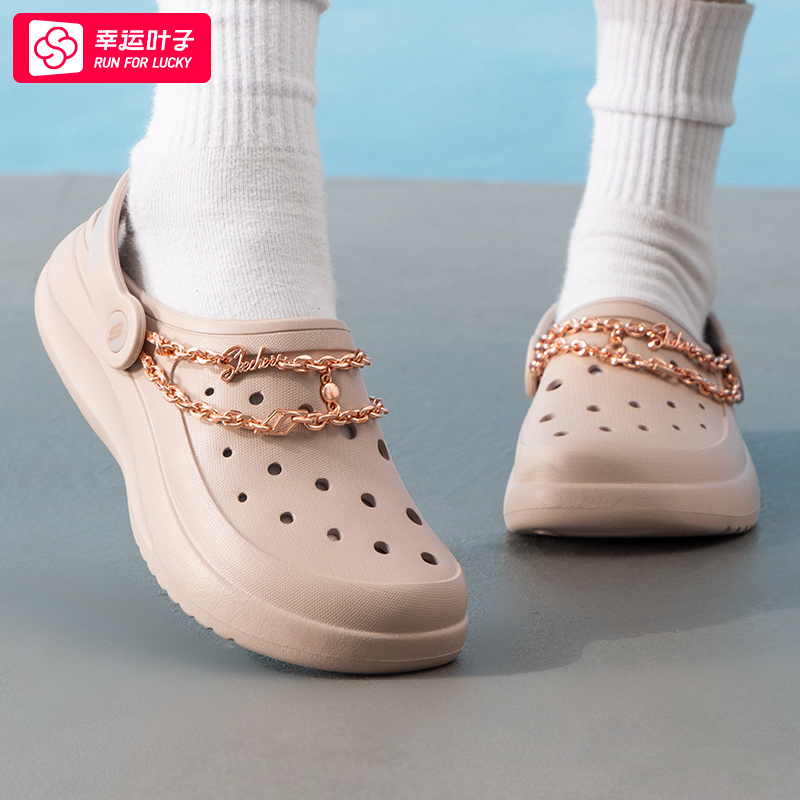 ~斯凯奇经典洞洞鞋女鞋2025新款夏季运动鞋户外沙滩鞋轻便凉鞋拖