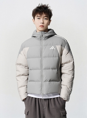 adidas阿迪达斯羽绒服男装保暖防风运动服时尚休闲羽绒外套KC2496