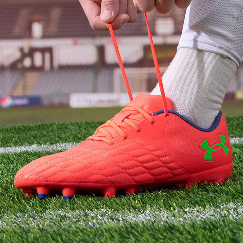 UA安德玛男鞋女鞋足球鞋新款透气训练鞋FG钉鞋运动鞋 3027039