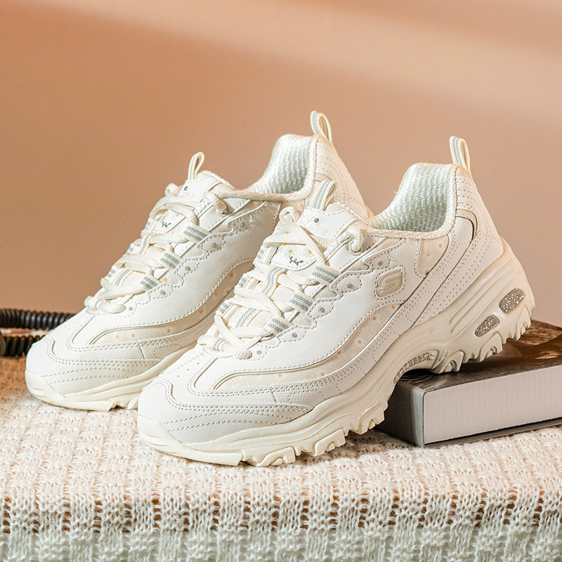 斯凯奇女鞋冬季新款小雏菊厚底显高熊猫鞋复古老爹鞋运动鞋休闲鞋,运动鞋new,运动休闲鞋,淘宝优惠券,粉丝福利购,淘宝优惠卷