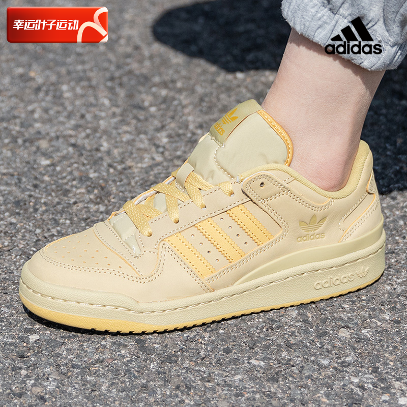 ���ϴ�˹��Ҷ�ݰ�Ь��ЬŮЬ�＾�¿�FORUM LOW�Ͱ�С��ɫ����Ь