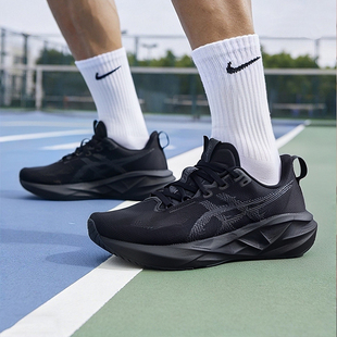 ASICS亚瑟士跑鞋男NOVABLAST 5宽楦2E缓震轻便运动鞋1011B975-002