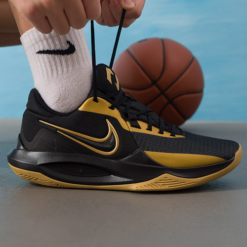 NIKE耐克运动鞋男鞋25冬季新款PRECISION VI缓震低帮实战篮球鞋