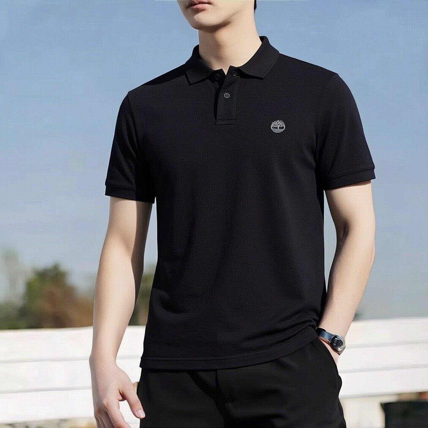 添柏岚POLO衫男装夏季新款户外运动上衣休闲半袖翻领T恤商务短袖