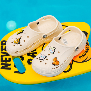 Crocs卡骆驰贝雅云彩洞洞鞋女鞋春季新款轻便休闲凉鞋运动沙滩鞋