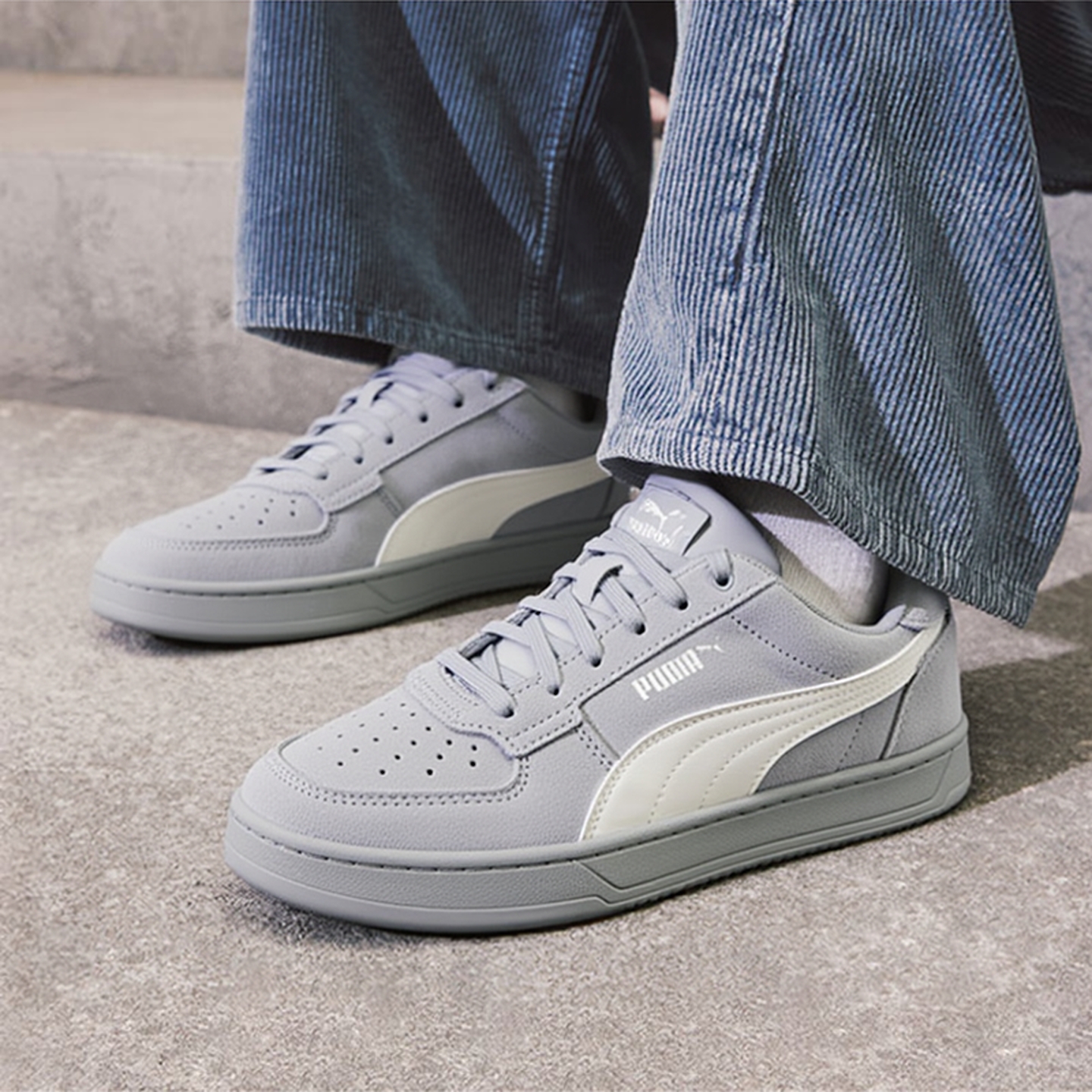 PUMA彪马板鞋男鞋女鞋2025夏季新款灰色情侣低帮运动休闲鞋402217