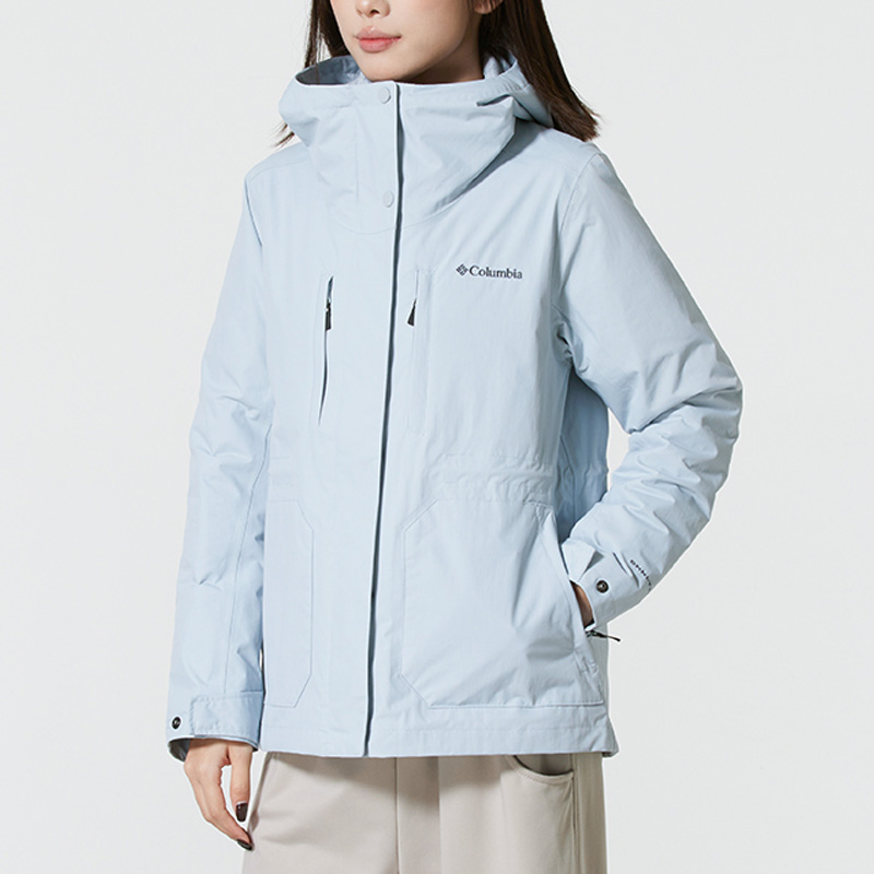 Columbia哥伦比亚女装外套2025冬季新款户外羽绒内胆三合一冲锋衣