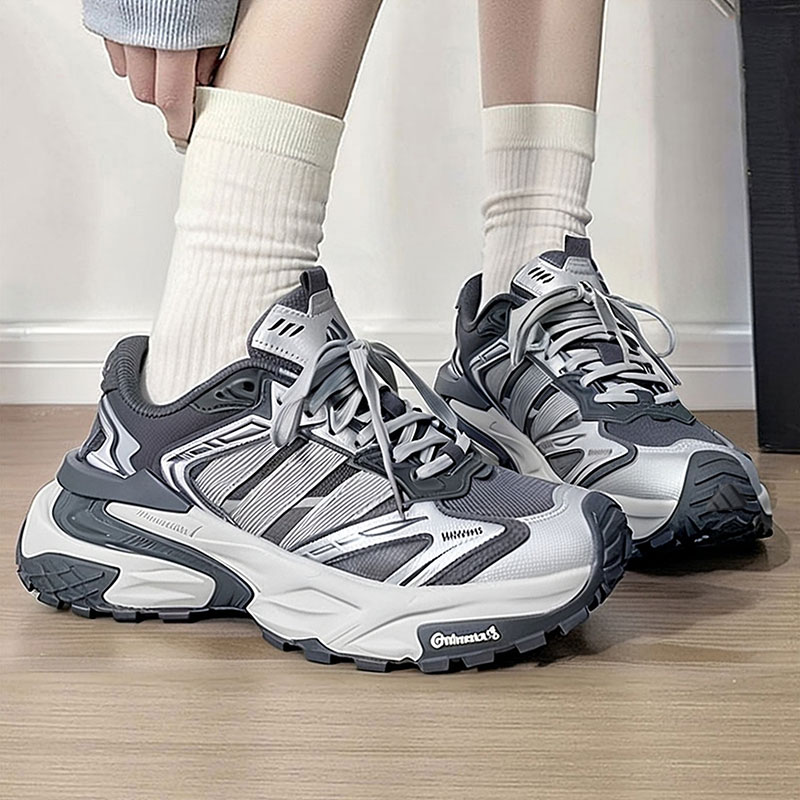 阿迪达斯机甲鞋男鞋女鞋2025冬季新款情侣休闲鞋厚底老爹鞋运动鞋